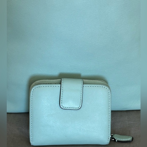 COACH Legacy Tassel Top Smooth Leather Duffel in Mint - Picture 14 of 14